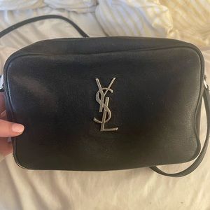 ysl purse - navy camera bag